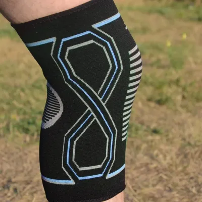 Наколенники спортивные PowerPlay PP-4099 Knee Support Черно-синий L-XL