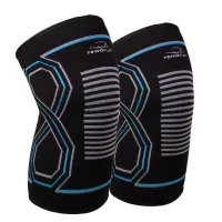 Наколенники спортивные PowerPlay PP-4099 Knee Support Черно-синий S-M