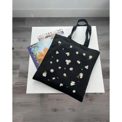 Экошопер BookOpt BK4091 Ромашки 35x41 см Черный