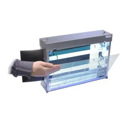 Уничтожитель насекомых двусторонний с клейкой бумагой Pomel DUO LT-60 350х470 х120 мм Серый