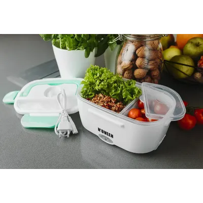 Ланч-бокс с подогревом Noveen LB330 Mint от 220В 230х160х105 мм Бело-зеленый Ланч-бокс с подогревом Noveen LB330 Mint от 220В 230х160х105 мм Бело-зеленый