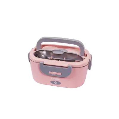 Ланч-бокс Noveen LB755 Glamour 230х160х105 мм Рожево-сірий Ланч-бокс Noveen LB755 Glamour 230х160х105 мм Рожево-сірий