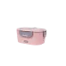 Ланч-бокс Noveen LB755 Glamour 230х160х105 мм Рожево-сірий Ланч-бокс Noveen LB755 Glamour 230х160х105 мм Рожево-сірий