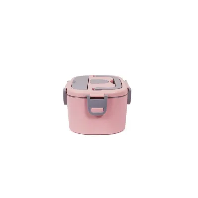 Ланч-бокс Noveen LB755 Glamour 230х160х105 мм Рожево-сірий Ланч-бокс Noveen LB755 Glamour 230х160х105 мм Рожево-сірий