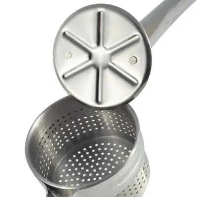 Пресс для картофеля Kamille КМ 8857 9,5х27х10,5 см Серебристый