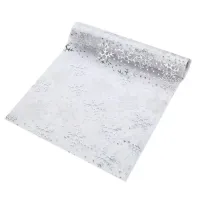 Доріжка новорічна Leeseph Silver 28х275 см Сріблястий Доріжка новорічна Leeseph Silver 28х275 см Сріблястий