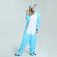 Пижама кигуруми Jamboo Единорог Бело-голубой M (J400154)