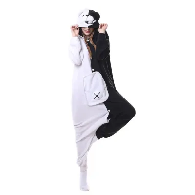 Пижама кигуруми Jamboo Монокума S Черно-белый (J402121) Пижама кигуруми Jamboo Монокума S Черно-белый (J402121)