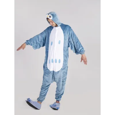 Пижама кигуруми Jamboo Сова S Бело-голубой (J400959)