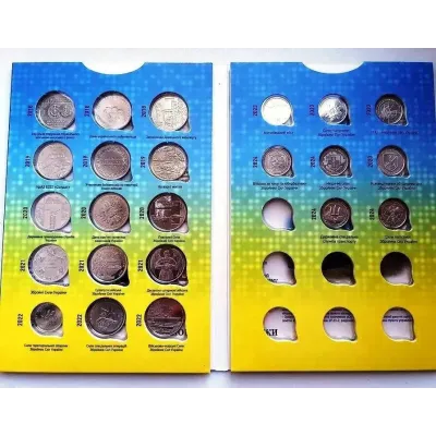 Альбом капсульний Collection Збройні Сили України з 23 монетами Різнокольоровий (hub_jibk1v)