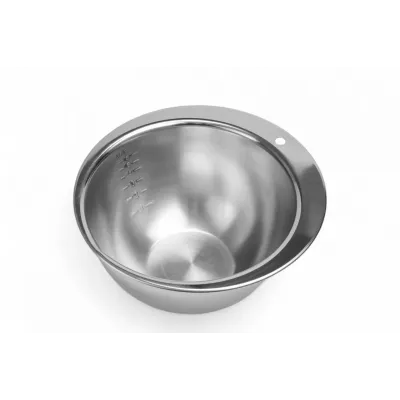 Миска з нержавіючої сталі One Chef 2 л Сталевий (101019) Миска з нержавіючої сталі One Chef 2 л Сталевий (101019)
