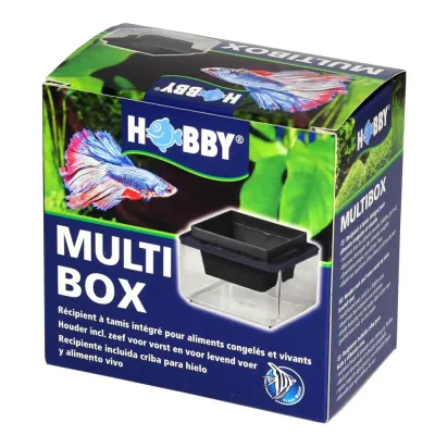 Контейнер для зберігання живого корму Hobby Multibox 10x10x6 см Чорний (HB61310) Контейнер для зберігання живого корму Hobby Multibox 10x10x6 см Чорний (HB61310)