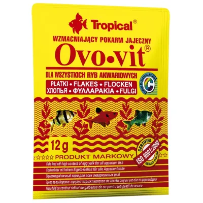 Сухий корм для всіх акваріумних риб Tropical пластівці Ovo-Vit 12 г (74431)