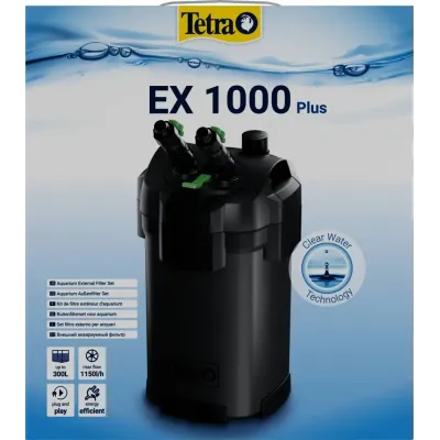 Зовнішній фільтр для акваріума Tetra External EX 1000 Plus на 100-300 л Чорний 10 л (302761) Зовнішній фільтр для акваріума Tetra External EX 1000 Plus на 100-300 л Чорний 10 л (302761)