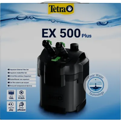 Внешний фильтр для аквариума Tetra External EX 500 Plus до 100 л Черный 5 л (302808) Внешний фильтр для аквариума Tetra External EX 500 Plus до 100 л Черный 5 л (302808)