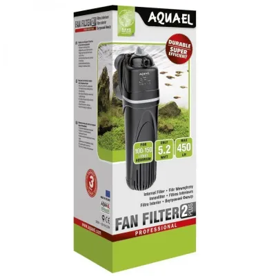 Фільтр внутрішній для акваріума Aquael FAN 2 Plus 450 л/год до 150 л Чорний (102369 /3070)