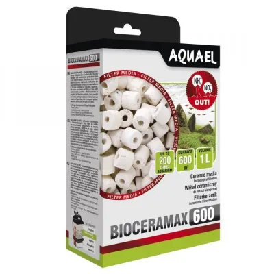 Наполнитель для фильтра аквариума Aquael BioCeraMAX Pro 600 биокерамика 1 л (106611 /53952)
