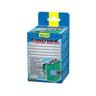 Фільтруючий картридж для внутрішнього фільтра Tetra Filter Pack 250 300 C з активованим вугіллям Чорно-зелений 3 шт (151598)