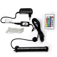 Розпилювач для акваріума Hobby Bubble Air LED colour & moon 33 см Чорний (HB00660)
