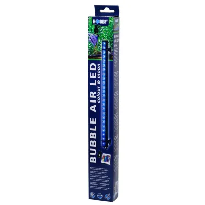 Распылитель для аквариума Hobby Bubble Air LED colour moon 44 см Черный (HB00670)