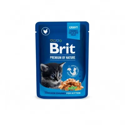 Консервы для котят Brit Premium Cat pouch с курицей 100 г (100274 /506026)