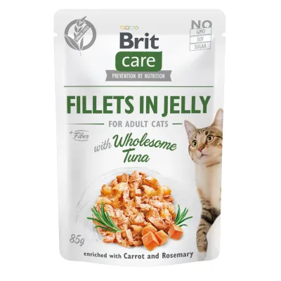 Влажный корм для котов Brit Care Cat pouch с тунцом в желе 85 г (100533/0556)
