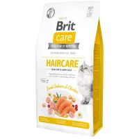Корм для кішок з довгою шерстю Brit Care Haircare Healthy & Shiny Coat з куркою та лососем 7 кг (171305/0877)