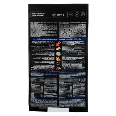Корм для котів з довгою шерстю Savory Gourmand Fresh Salmon & White Fish з лососем 400 г (30013)