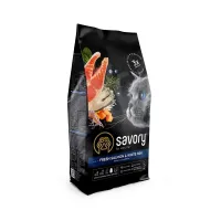 Корм для кошек с длинной шерстью Savory Gourmand Fresh Salmon & White Fish с лососем 2 кг (30020)