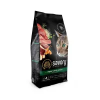 Корм для вибагливих кішок Savory Gourmand Fresh Turkey Duck з індичкою та качкою 2 кг (30051) Корм для вибагливих кішок Savory Gourmand Fresh Turkey Duck з індичкою та качкою 2 кг (30051)