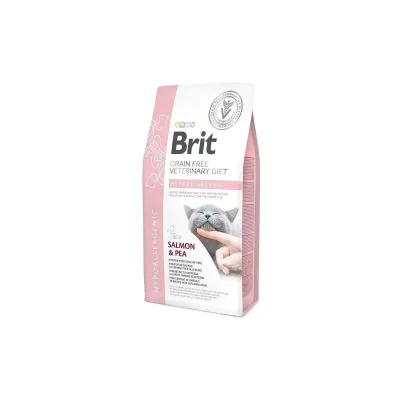 Корм для кошек с пищевой аллергией Brit Veterinary Diet Hypoallergenic с лососем 2 кг (170960/528370)