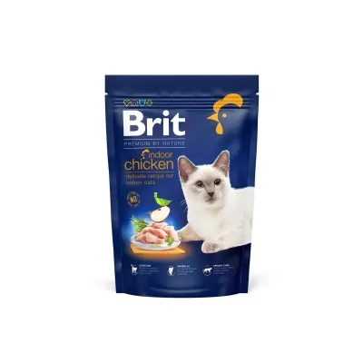 Корм для кошек живущих в помещении Brit Premium by Nature Cat Indoor Chicken с курицей 800 г (171853)