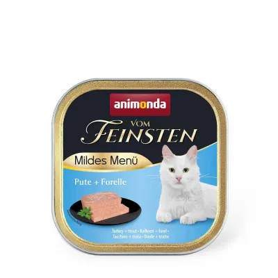 Вологий корм Animonda Vom Feinsten Adult для кішок з індичкою та лососем 100 г (AM-83048) (11045)
