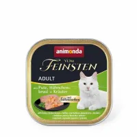 Влажный корм Animonda Vom Feinsten Adult для кошек с индейкой курицей и травами 100 г (AM-83265) (11054)
