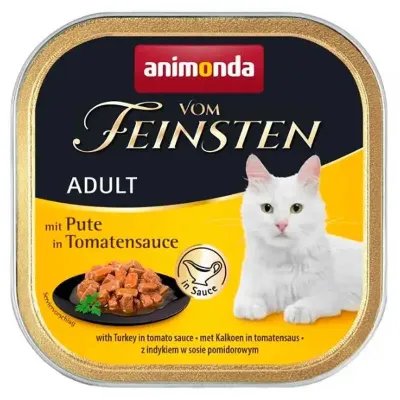 Вологий корм для кішок Animonda Vom Feinsten Adult Turkey in Tomato sauce з індичкою в томатному соусі 100 г (AM-83360)