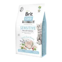 Сухий корм для кішок з чутливим травленням Brit Care Cat GF Insect з рибою та комахами 2 кг (171963)