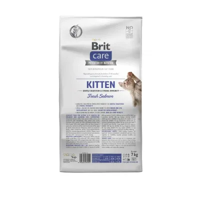 Сухий корм для кошенят Brit Care Cat Gentle Digestion Strong Immunity з лососем 7 кг (172543) Сухий корм для кошенят Brit Care Cat Gentle Digestion Strong Immunity з лососем 7 кг (172543)