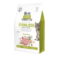 Сухий корм для стерилізованих кішок Brit Care Cat Grain Free Sterilized Immunity Support зі свининою 400 г (172544)