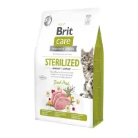 Сухий корм для стерилізованих кішок Brit Care Cat Grain Free Sterilized Immunity Support зі свининою 2 кг (172545) Сухий корм для стерилізованих кішок Brit Care Cat Grain Free Sterilized Immunity Support зі свининою 2 кг (172545)