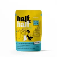 Влажный корм для кошек Half&Half Adult pouch 100 г с кусочками лосося в соусе (20901)