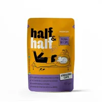 Влажный корм для стерилизованных кошек Half&Half Sterilized pouch 100 г с кусочками тунца в соусе (20888)