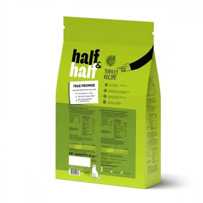 Сухий корм для кішок з чутливим травленням та шкірою Half&Half Sensitive Digestion 8 кг з індичкою (20833) Сухий корм для кішок з чутливим травленням та шкірою Half&Half Sensitive Digestion 8 кг з індичкою (20833)