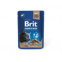 Вологий корм для стерилізованих котів Brit Premium Sterilised pouch із печінкою в желе 100 г (111832)
