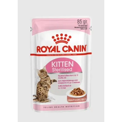 Вологий корм для кошенят Royal Canin Kitten Sterilised Gravy для стерилізованих 85 г