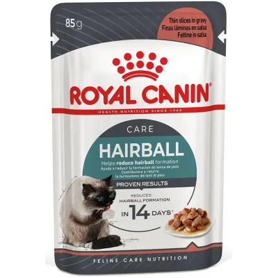 Влажный корм для кошек Royal Canin Hairball Care Gravy для выведения шерстяных комочков 85 г