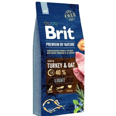 Сухий корм Brit Premium Light для собак з надмірною вагою з індичкою 15 кг (170841/6604) (4515)