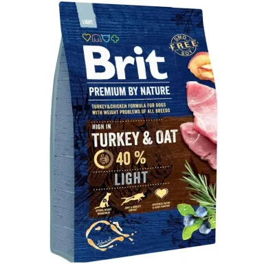Сухой корм для собак с избыточным весом Brit Premium Light с индейкой 3 кг (170839/6581) Сухой корм для собак с избыточным весом Brit Premium Light с индейкой 3 кг (170839/6581)