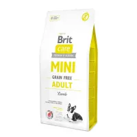 Сухой корм для взрослых собак миниатюрных пород Brit Care GF Mini Adult Lamb с ягненком 7 кг (170772/0121)
