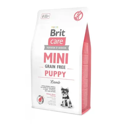 Сухий корм для цуценят та молодих собак мініатюрних порід Brit Care GF Mini Puppy Lamb з ягнятком 2 кг (170773/0138)