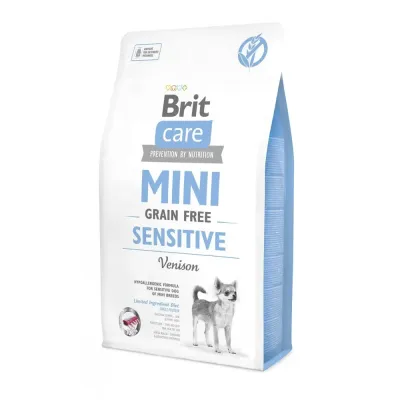 Сухой корм для собак c чувствительным пищеварением Brit Care GF Mini Sensitive с олениной 2 кг (170776/0169)